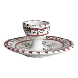 Hand painted ceramic egg cup