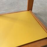 Bedside “cube” side table in pine DLG Regain