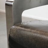 Unique design Aviator armchair with an aluminium frame
