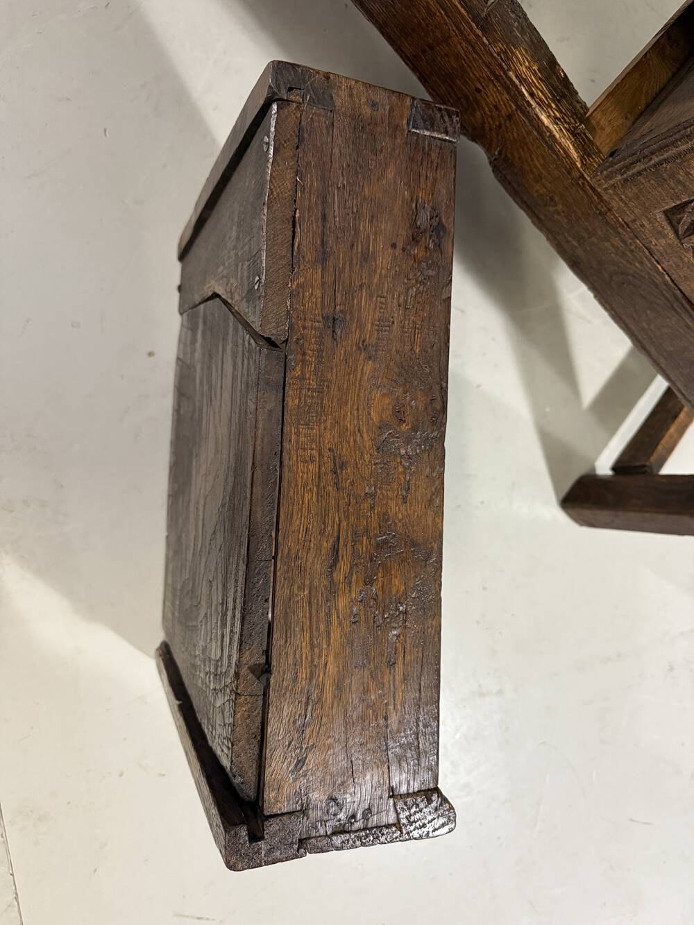 Brutalist antique Spanish coffee table 1880's