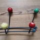 Wall coat rack with 8 hooks