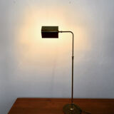 1970s adjustable brass floor lamp by Florian Schulz