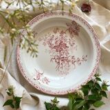 Hollow plate in iron earth Fontanges Sarreguemines