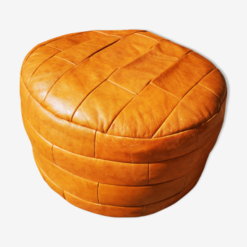 Leather Pouf