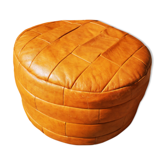 Leather Pouf