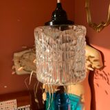 Hanging lamp moulded glass