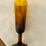Flutes à champagne ambrées