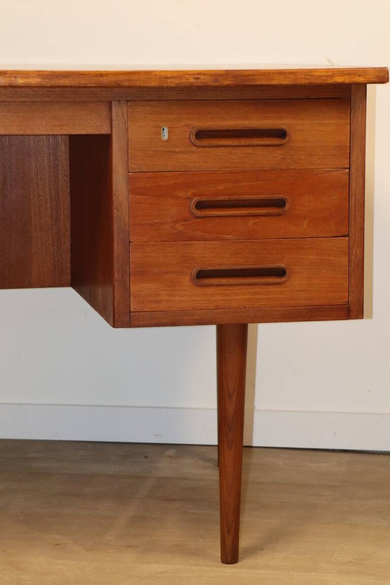 Scandinavian double-sided teak desk, 1960
