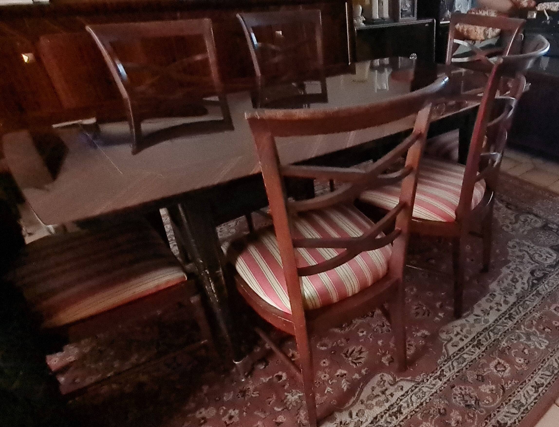 Dining table with chairs