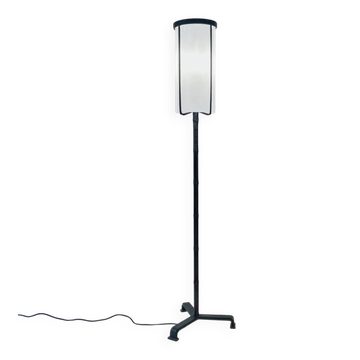 Lampadaire cuir Jacques Adnet 1950s