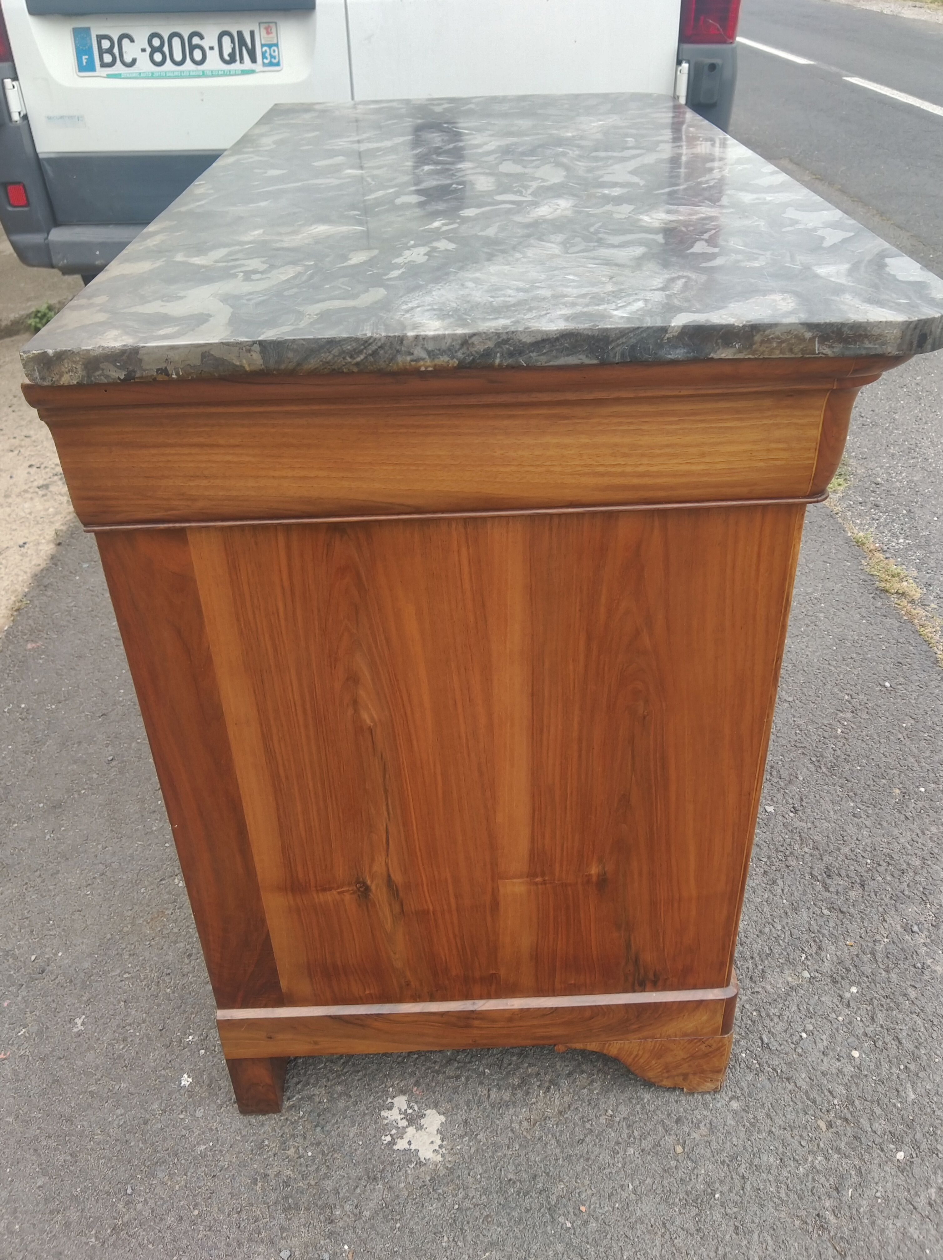 Medieval dresser Louis-Philippe in walnut
