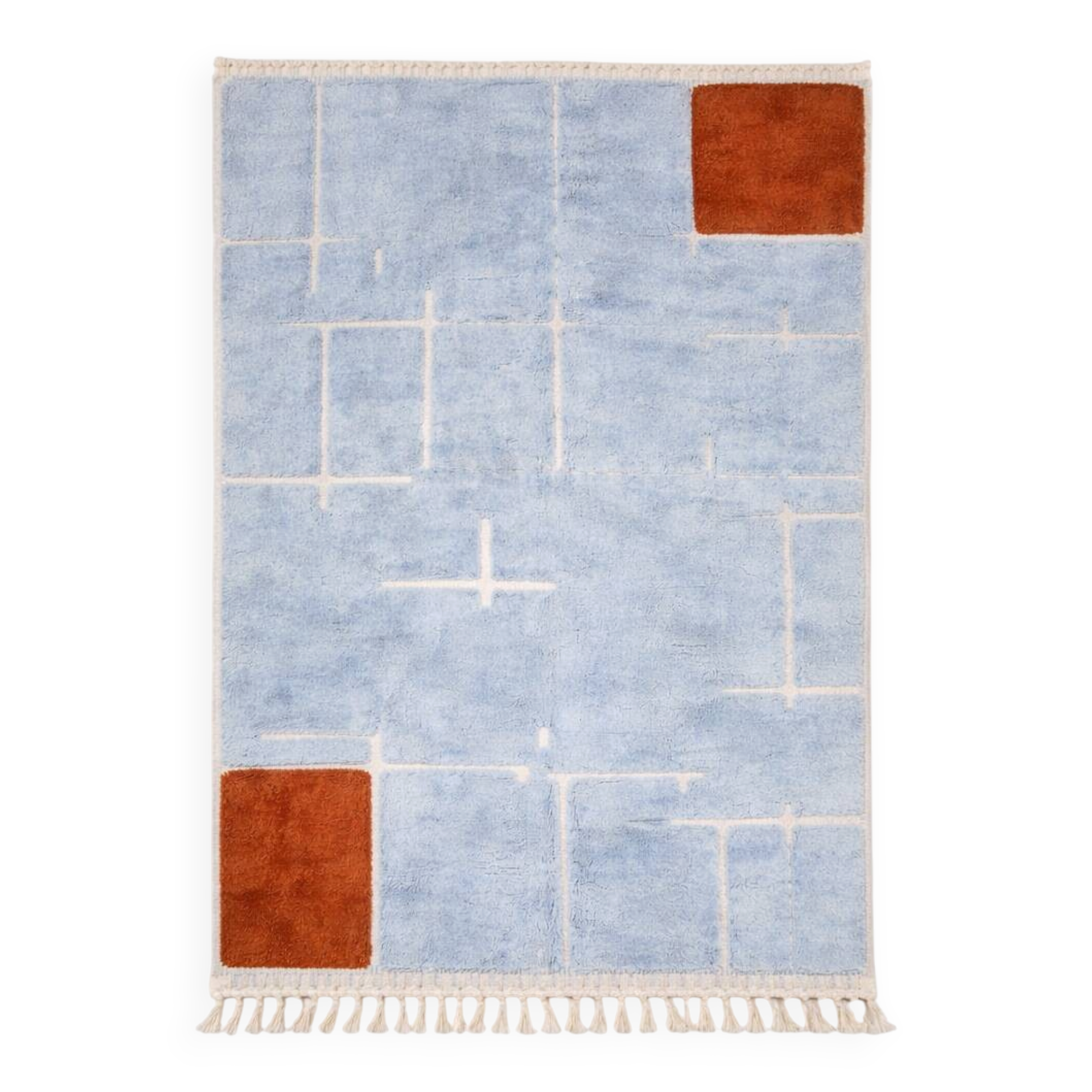 handmade natural wool rug 2x3m