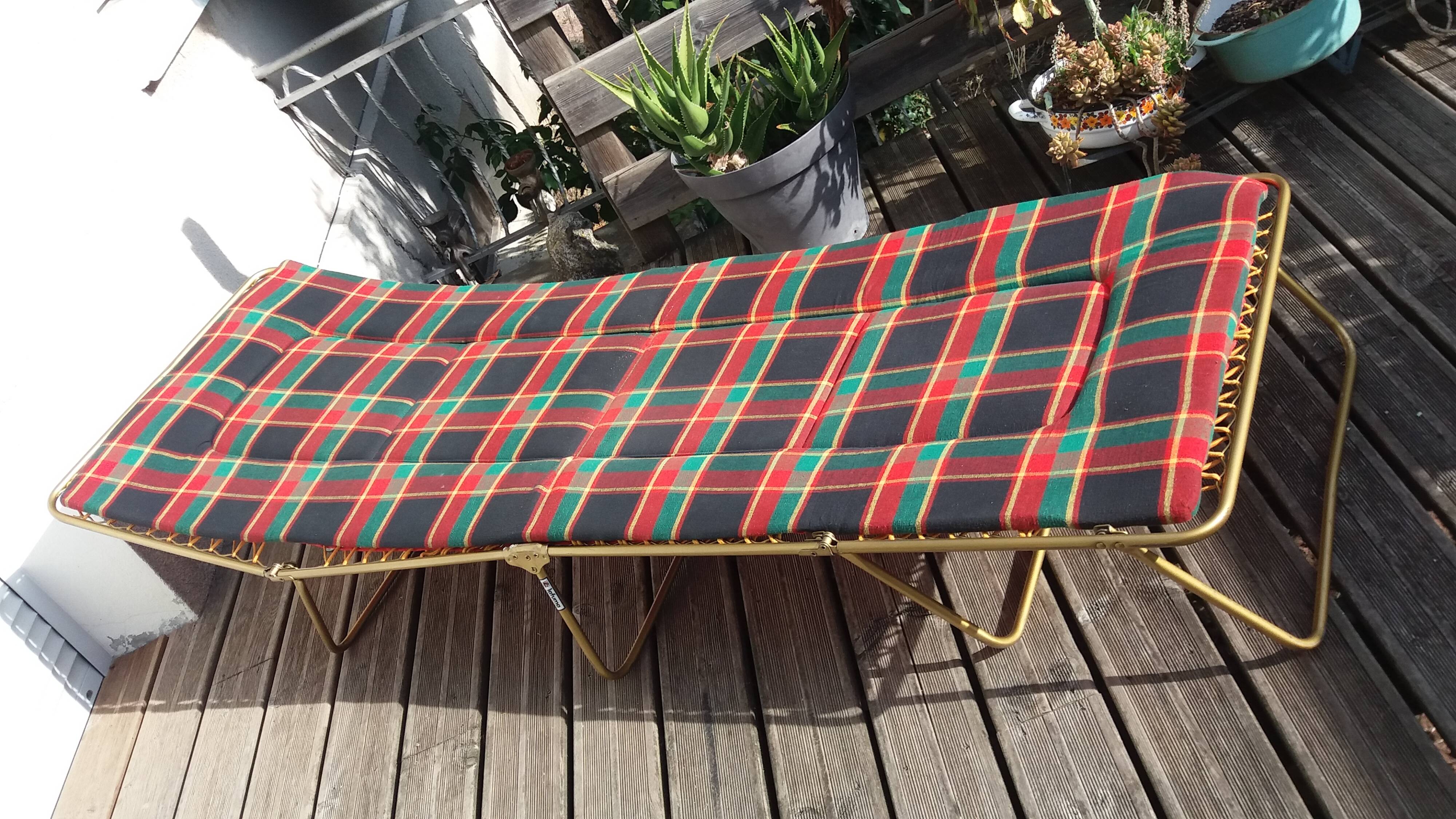 Lafuma camp bed deckchair