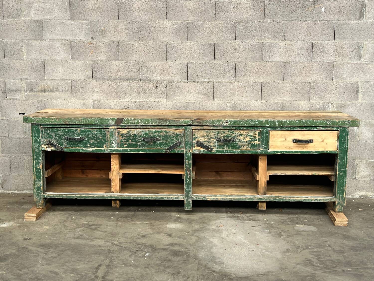 Old industrial workbench
