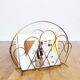 Magazine rack in brass 60