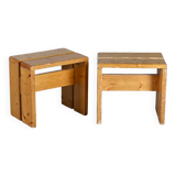 Pair of stools, Les Arcs circa 1970
