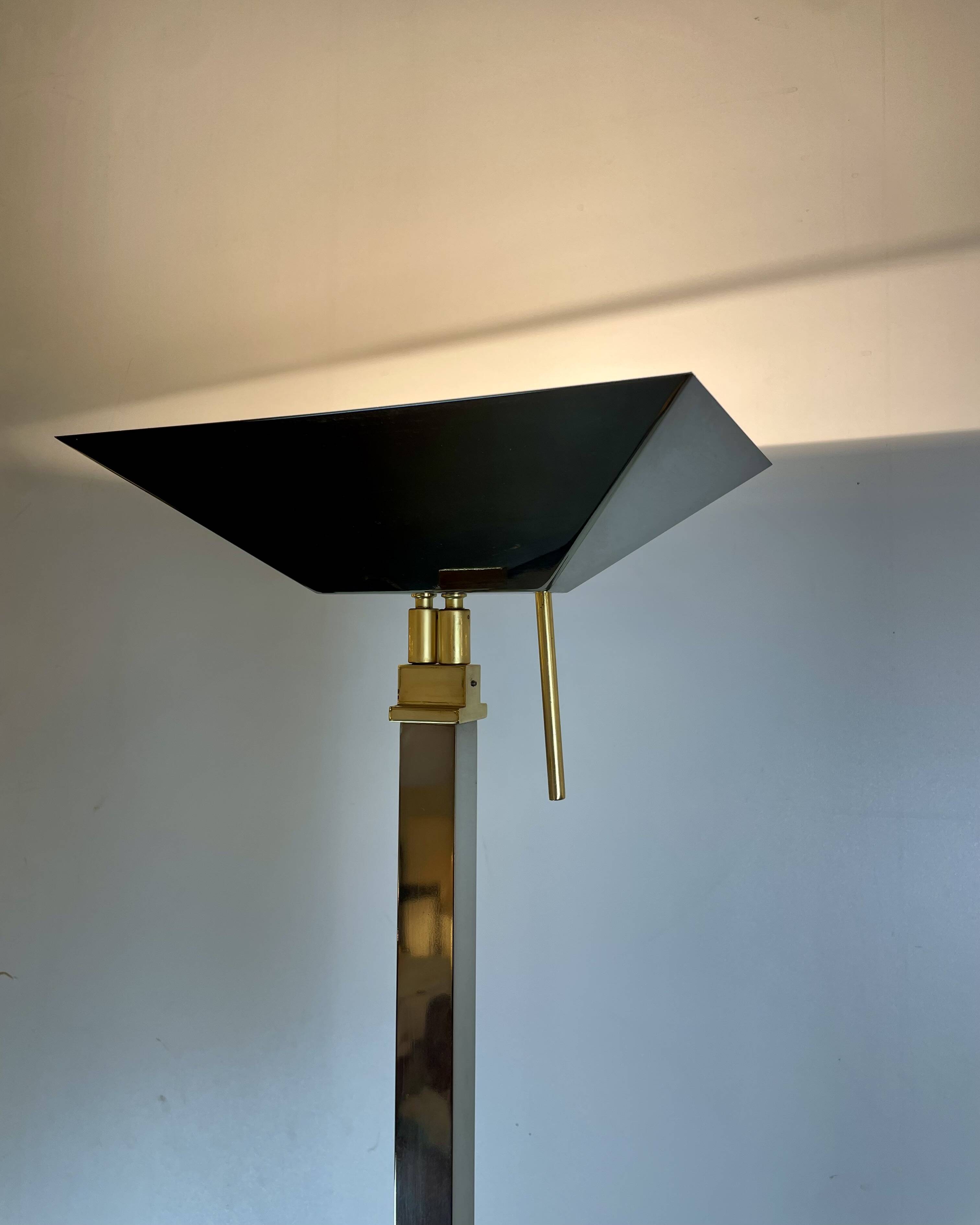 Hollywood Regency Floor Lamp by Deknudt Belgium, 1980s