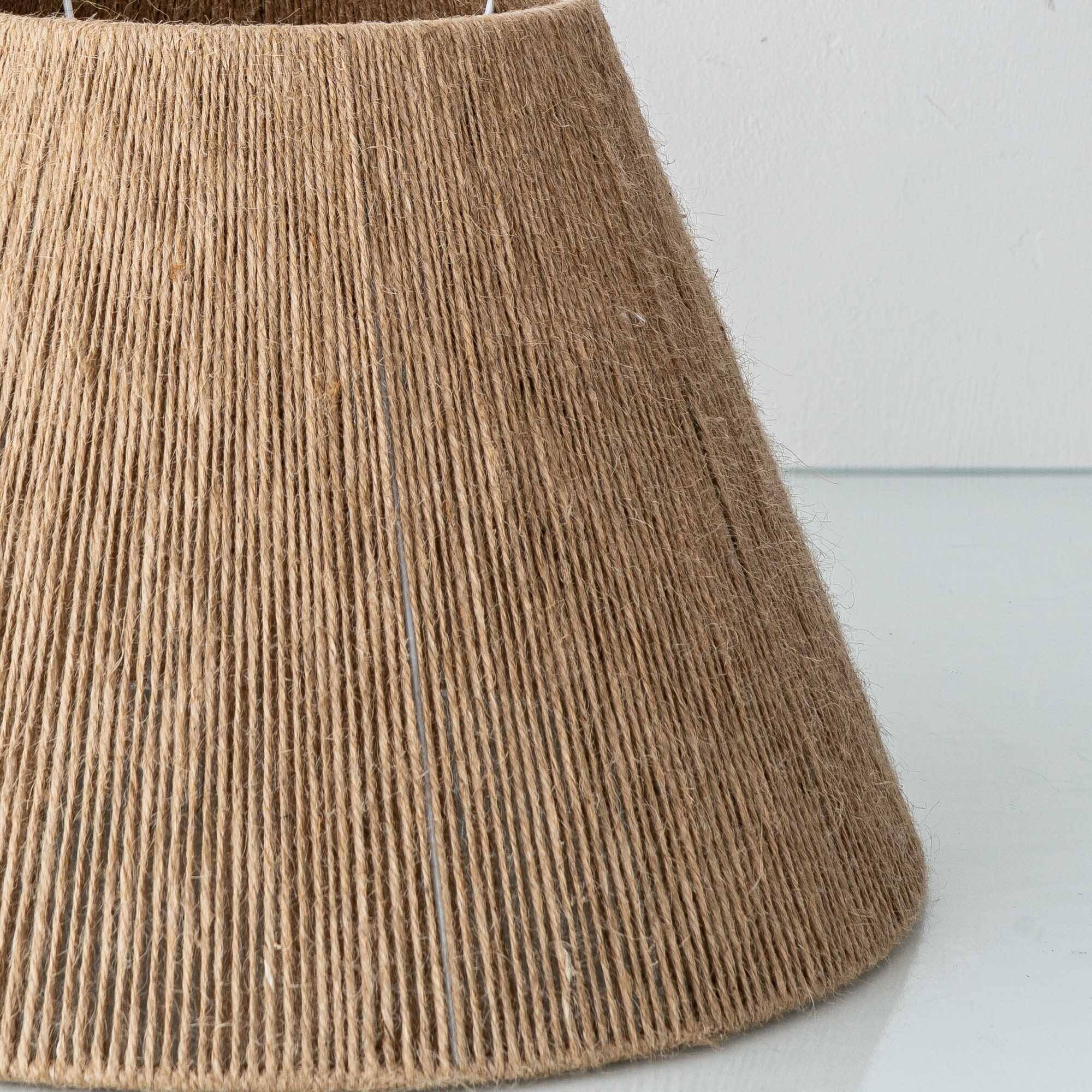Pair of white ceramic table lamps with faux wicker texture, Spanish coastal design, 1970s