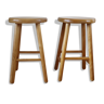 2 beech stools 455mm