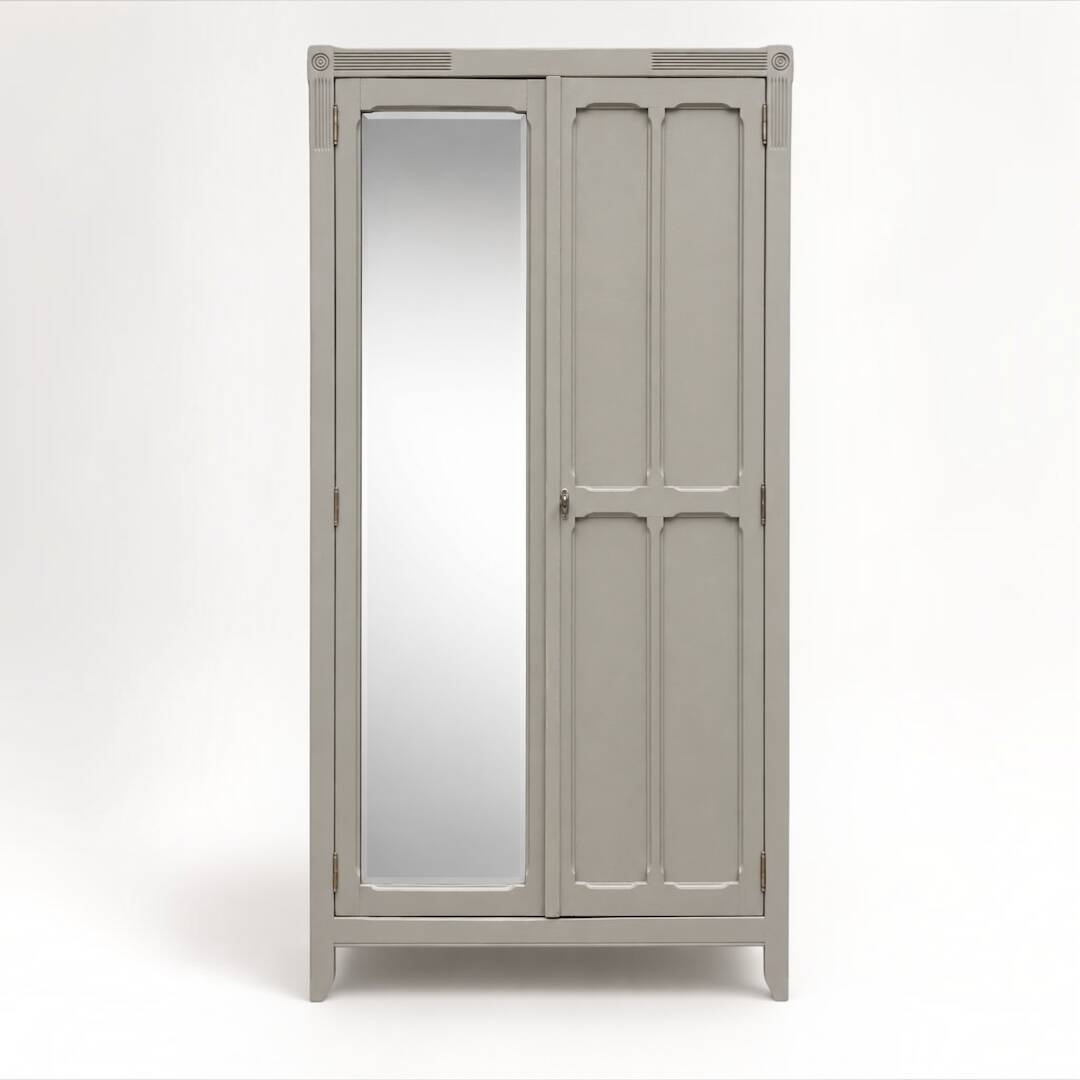 Armoire parisienne art déco rénovée miroir biseauté