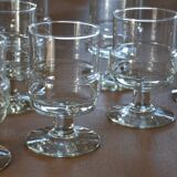 10 vintage stemmed wine glasses