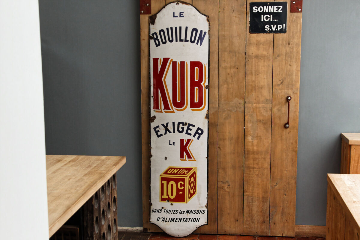 Enamelled plate XXL Bouillon Kub