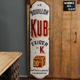 Plaque émaillée XXL Bouillon Kub
