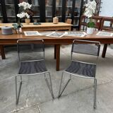 Pair of Melker Spaghetti chairs