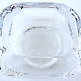 Small square ashtray vintage Crystal Vannes le Chatel