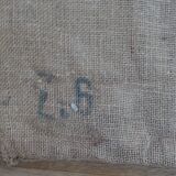 Burlap bag, train décor for the company ZPC