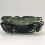 Important crystal ashtray decorated with sharks