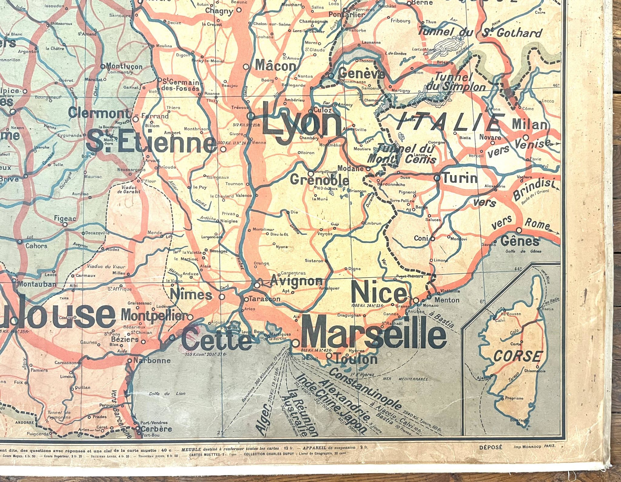Old Vidal-Lablache map 7, Mézières, T41, 1900 - France Trains