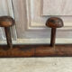 Wall-mounted wooden coat rack with 6 hooks