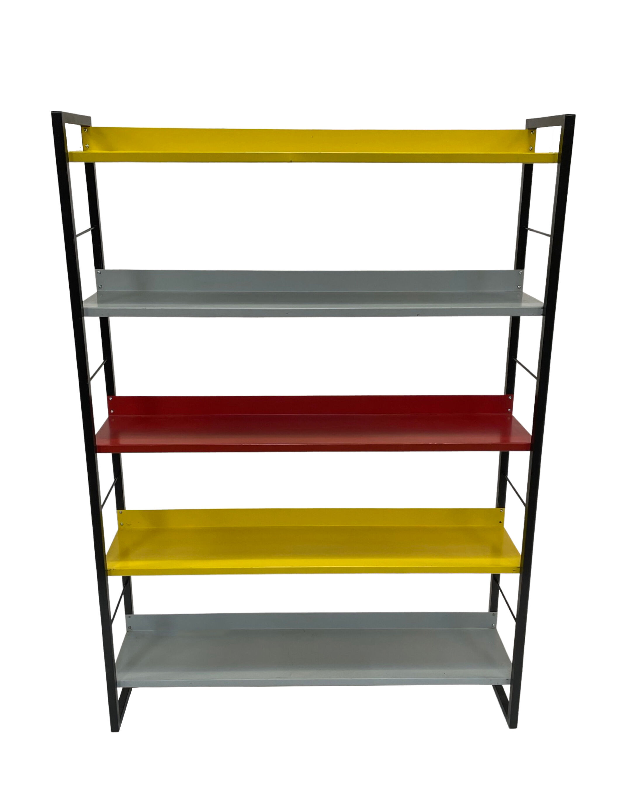Small Tomado shelving unit in metal and several colours - 1960s Dutch Design