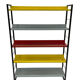 Small Tomado shelving unit in metal and several colours - 1960s Dutch Design