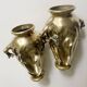 Paire de vases en bronze doré