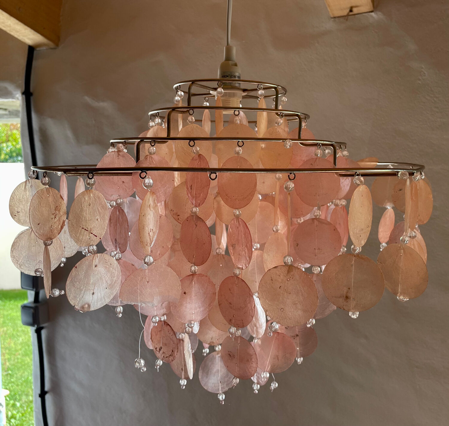 Mother-of-pearl chandelier