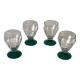 Lot de 4 verres à vin doux années 30