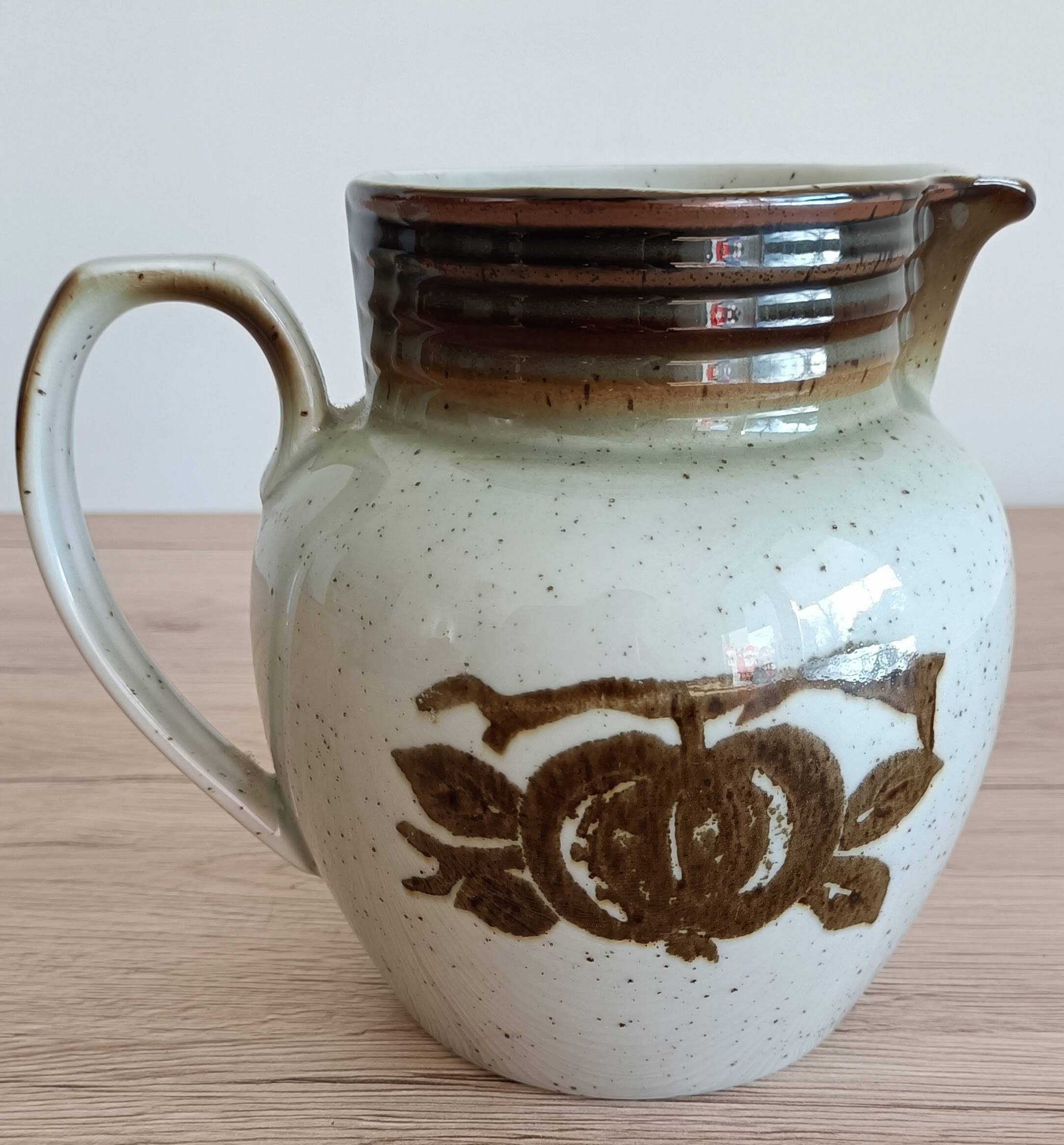 Bareuther Bavaria pyrite stoneware pitcher from the 70s