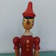 Wooden toy featuring Pinocchio