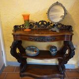 Mahogany console from around 1860.