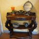 Mahogany console from around 1860.