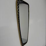 Antique asymmetrical mirror, Italian design by Dorian Tacchini, 1960s