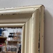 Miroir ancien patine beige