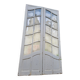 Art Nouveau double doors with small panes.