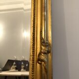 Louis XV-style mirror with its pediment shell - 190x100cm