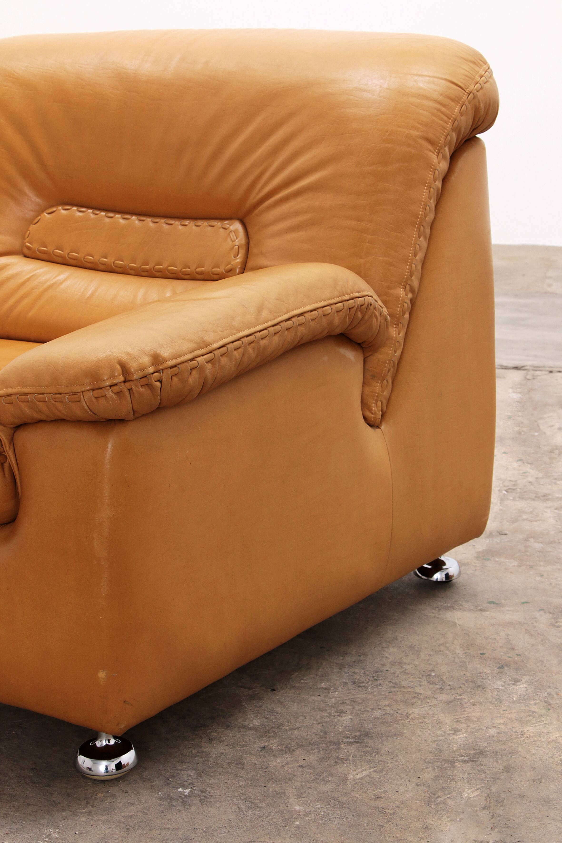 Vintage set Design armchairs by DeSede, 1970 Switzerland.