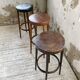 Set of three high bistro stools