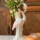 Ceramic flamingo vase Italy 1980