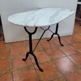 Bistro table with marble top
